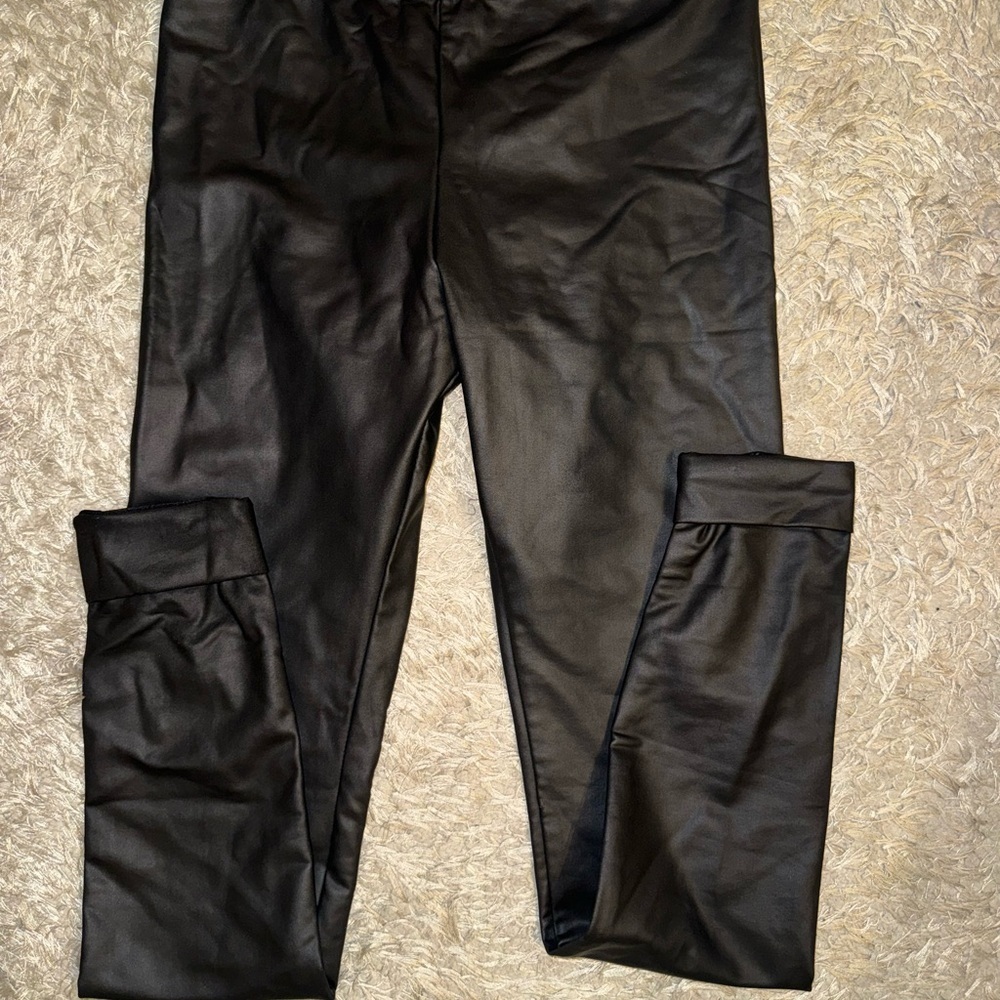 BDG Black Leather Leggings! - Picture 2 of 4